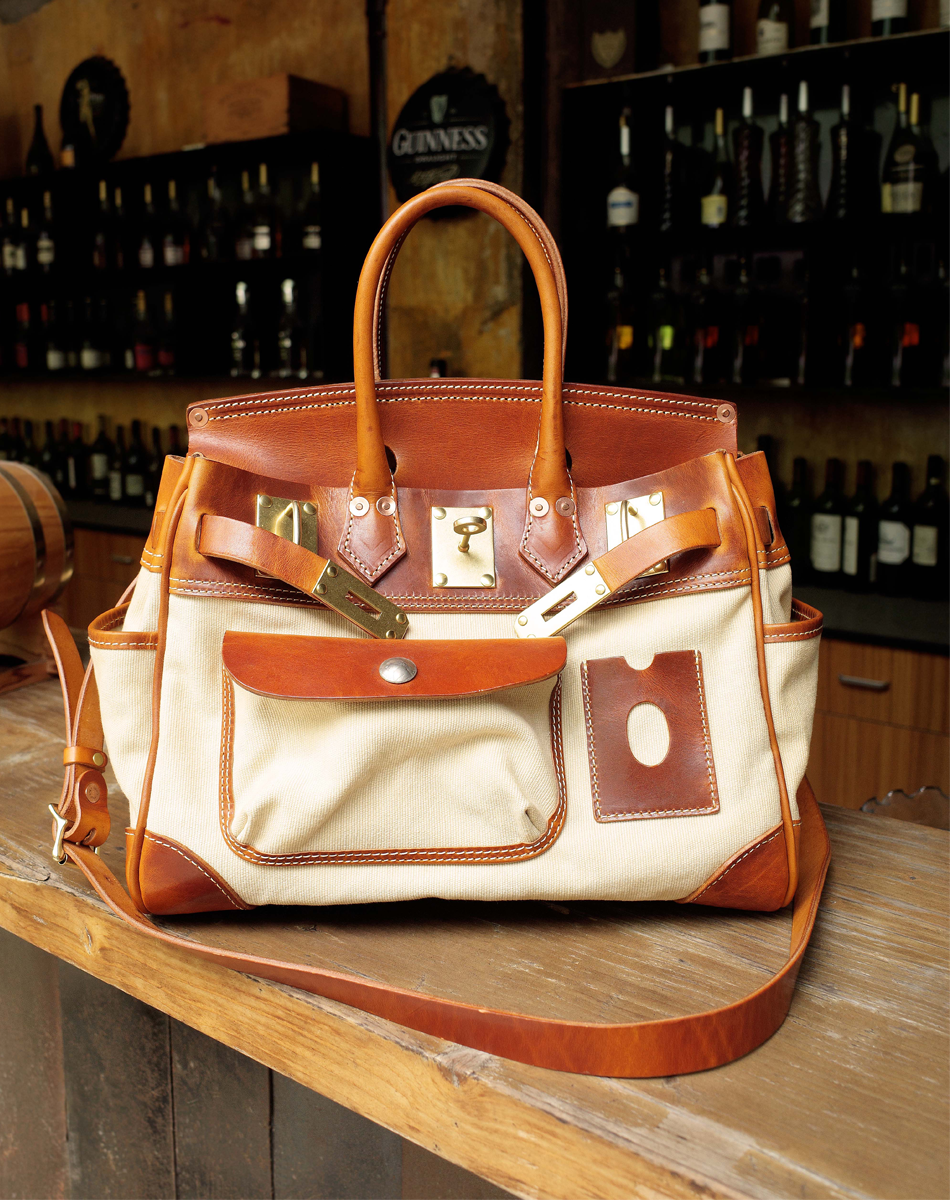 Vintage Canvas Leather Messenger Bag