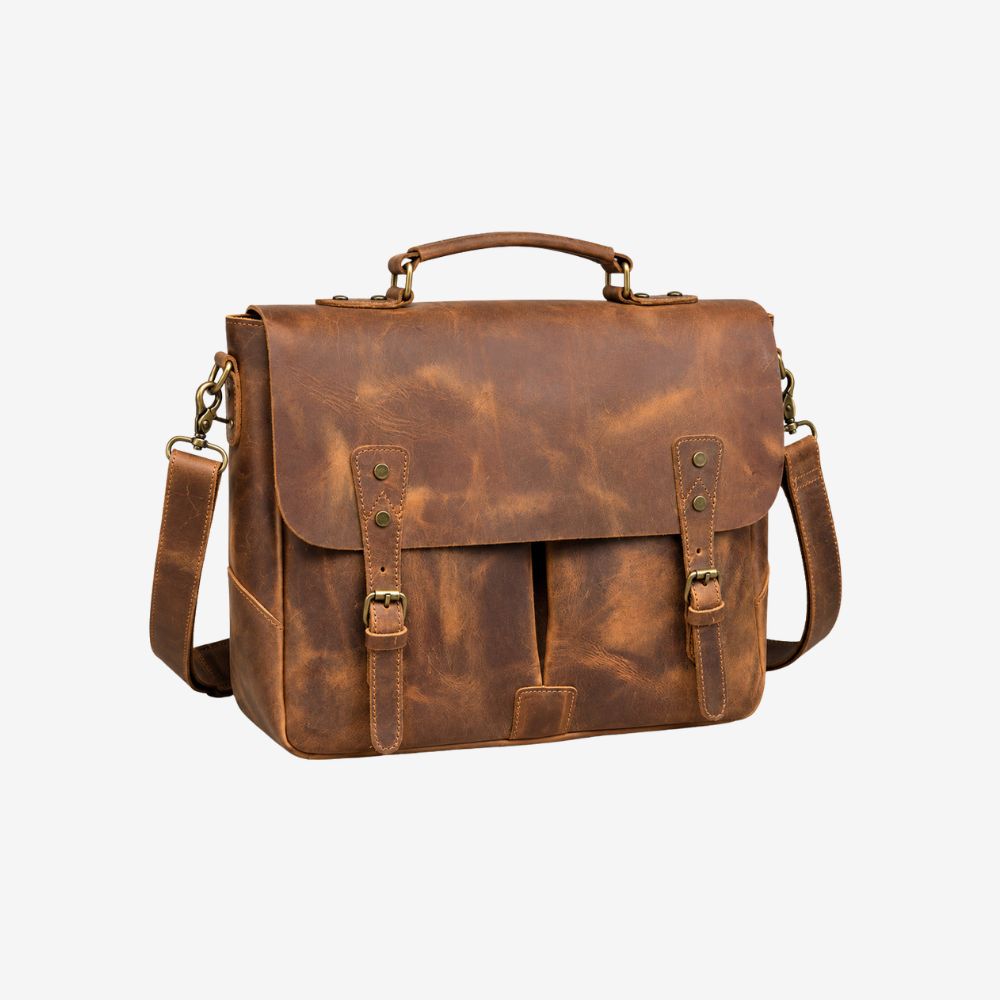 leather messenger bag