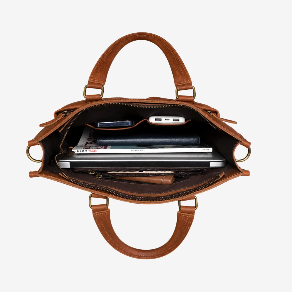 leather briefcase for men