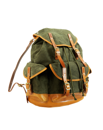 full-grain Tuscan vegetable-tanned leather bag