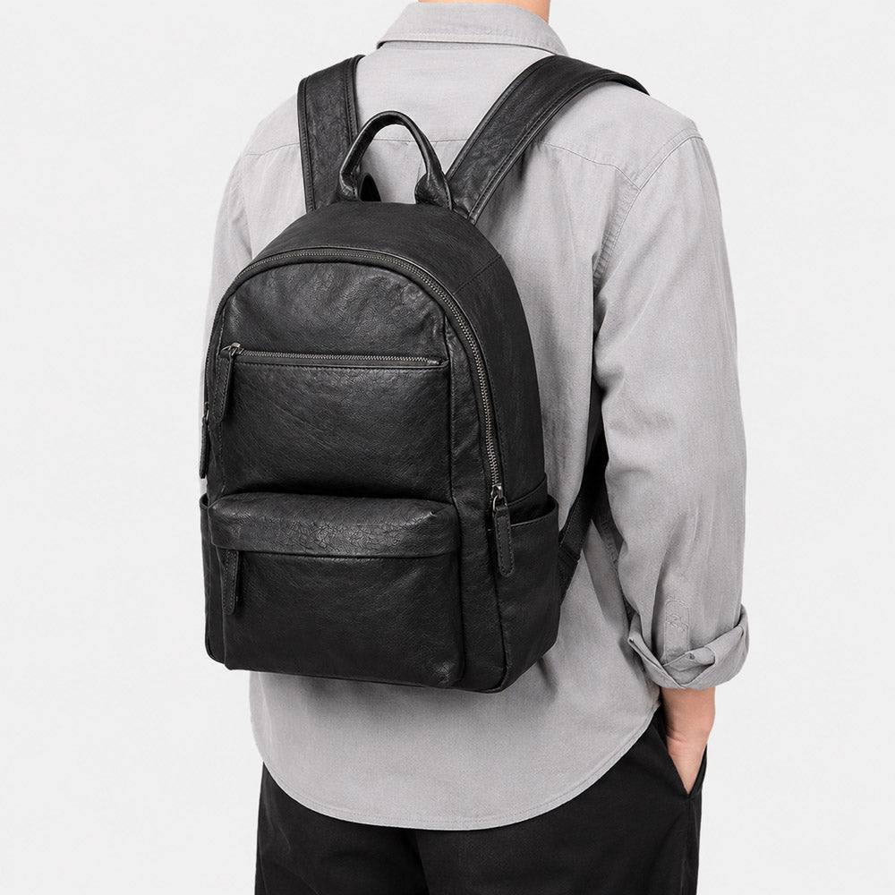 casual outings leather backpack