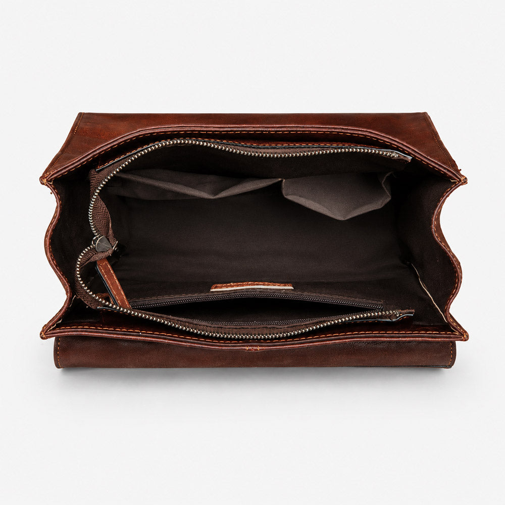 charming fusion Vintage Leather Backpack