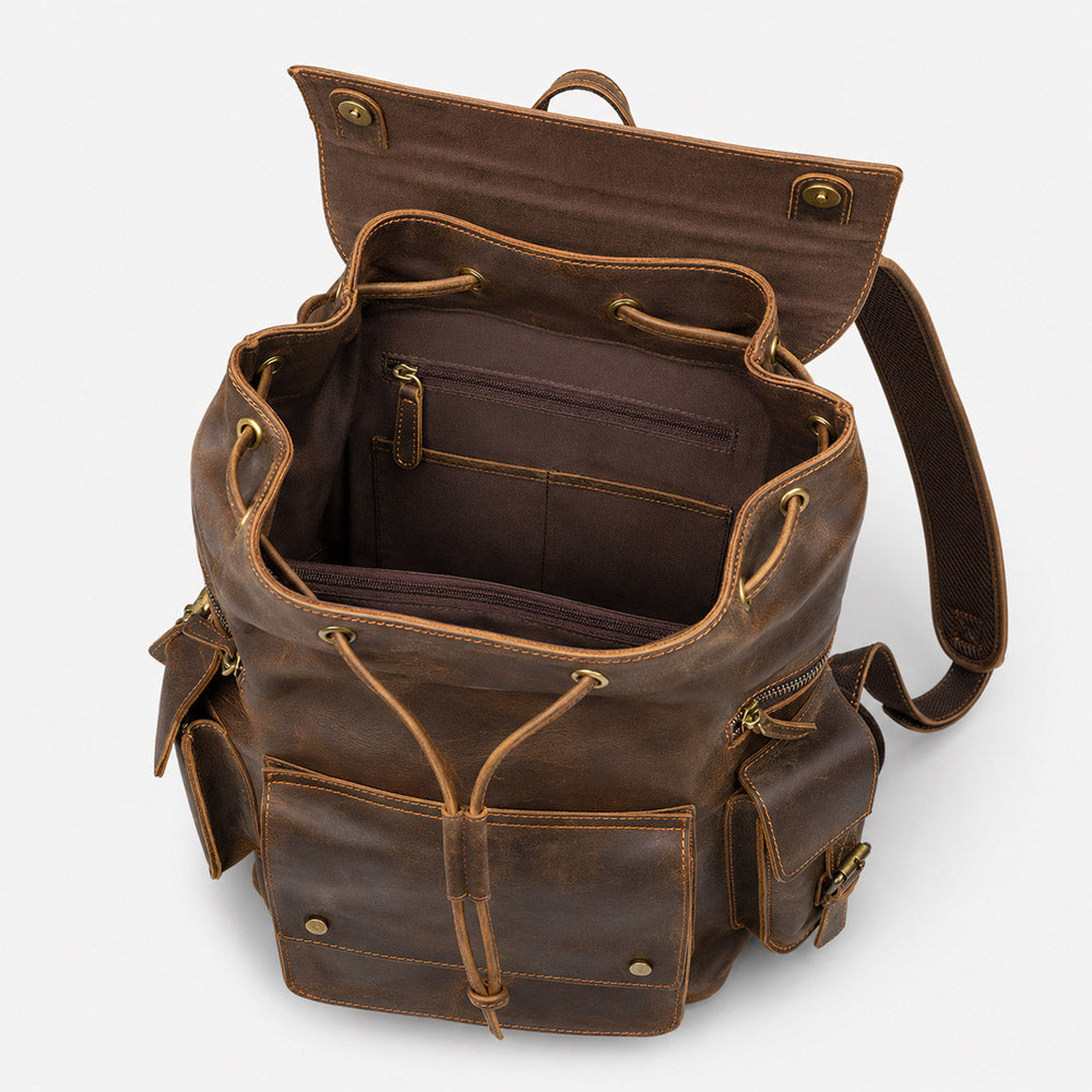 leather backpacks for men