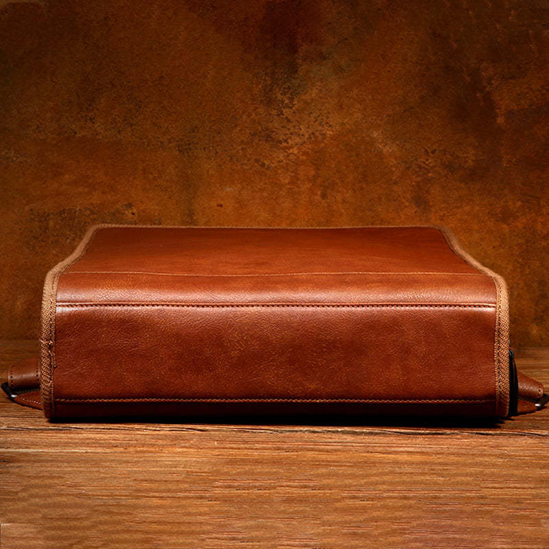  versatile leather laptop briefcase bag