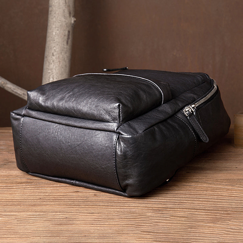 Perfectly sized womens leather backpack