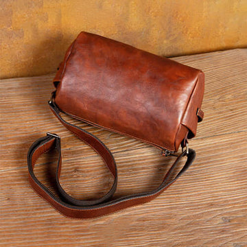 brown leather bag crossbody
