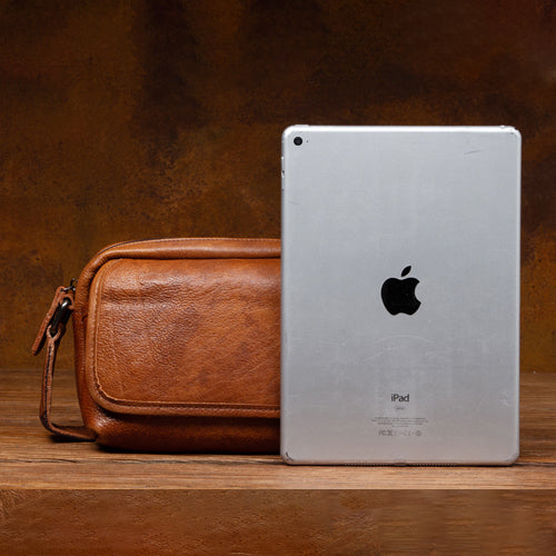 Classic Brown Messenger Bag for Men