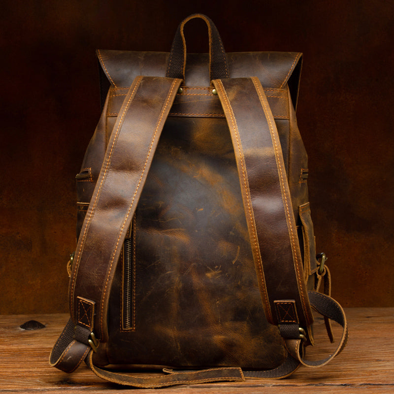 Large Backpack features a spacious main compartment capable of storing clothes, gear, and other travel necessities