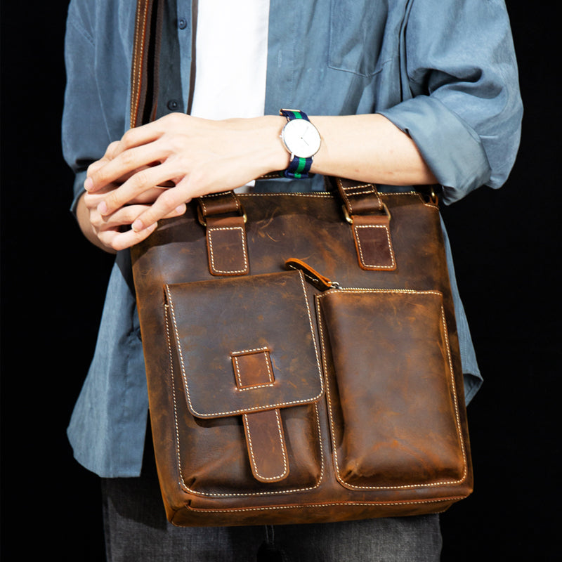 leather laptop bag