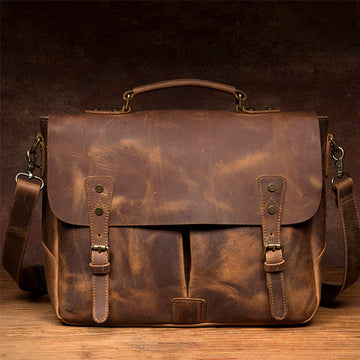 leather messenger bag